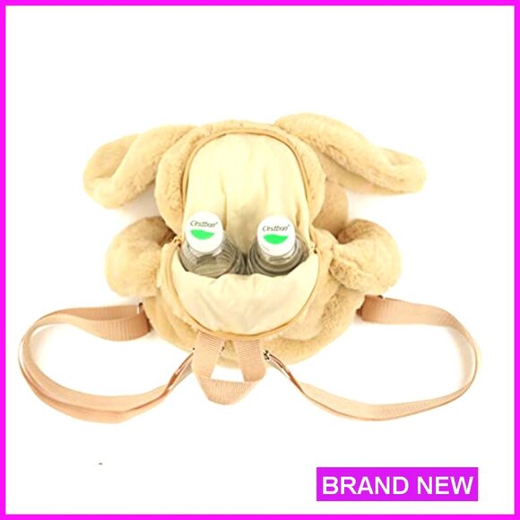 Plush Bunny Backpack with Adjustable Straps, 14x8 Inches  display picture 3